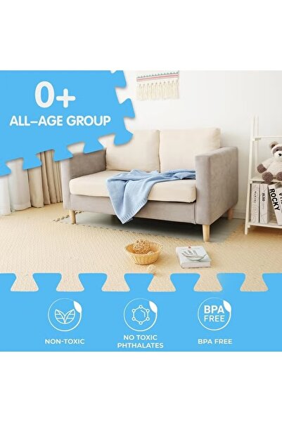 Generic 6Pack 30 x 30cm Baby Foam Floor Mats EVA Foam Play Mats 1.2cm Thickened Interlocking Puzzle Mats