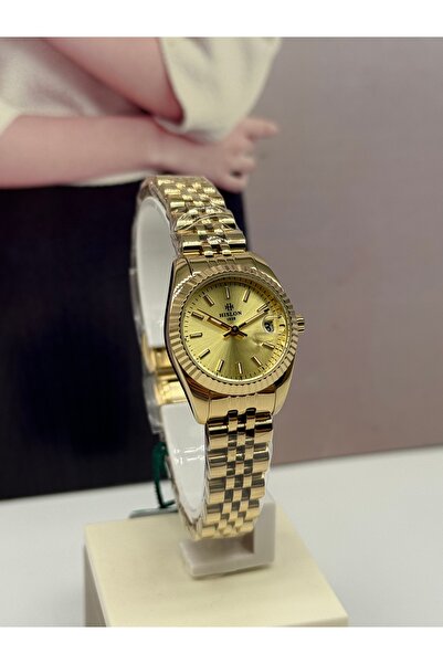 Hislon Gold 24mm Women's Watch 5 Atm Waterproof with 3 Years Warranty
