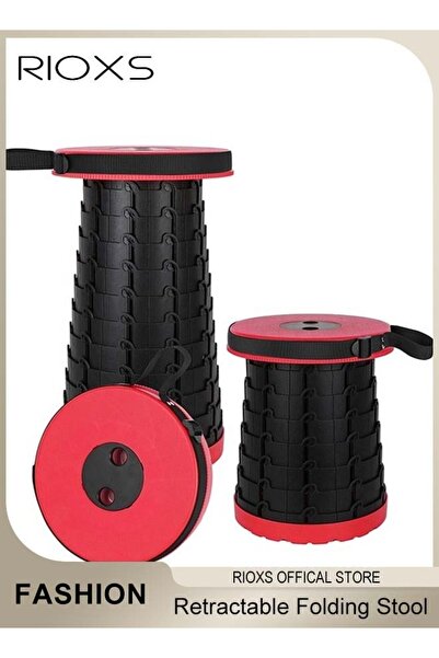 RIOXS كرسي قابل للطي محمول، كرسي تلسكوبي قوي وخفيف الوزن، مناسب للنزهات والصيد والسفر في الهواء الطلق