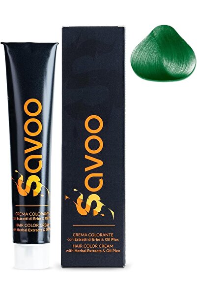 SAVOO Hair Color Cream #G Green – Permanent Hair Dye 100ml