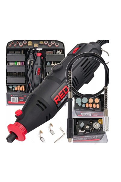 Red Technic Mini polizor drept cu maner, putere 350 W, 300 piese,