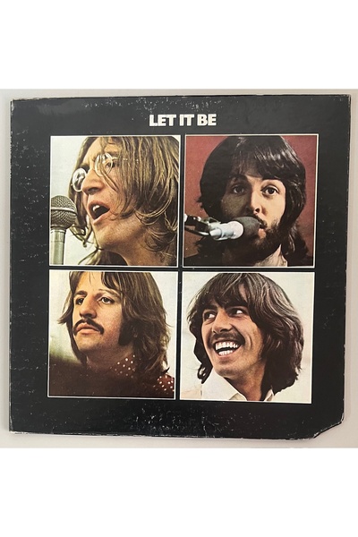 Apple Records The Beatles Let It Be Lp Plak (Orjinal 1974 Dönem İngiltere Bas...
