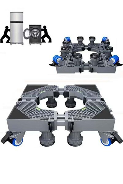 VOGMAX Base, Washing Machine Stand, Fridge Stand Base with 4 Locking Wheels and 8 Strong Feet