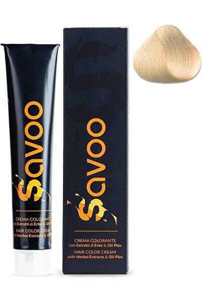 SAVOO Hair Color Cream #11.3 Golden Platinum Blonde – Permanent Hair Dye, 100ml