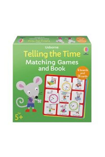 Usborne Telling the Time Matching Games and Book