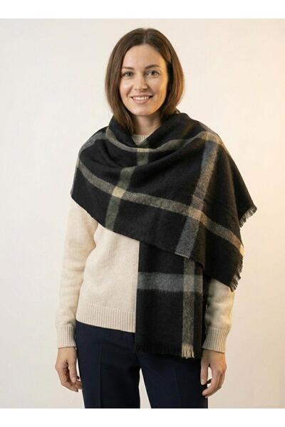 Markahit Χοντρό 100% μαλλί μεγάλου μεγέθους γυναικείο σάλι με απαλή υφή 70x200 εκ.