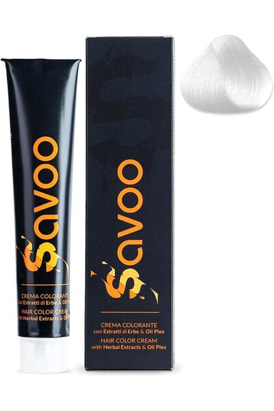 SAVOO Hair Color Cream #11.1 Very Light Ash Titanium (100ml)
