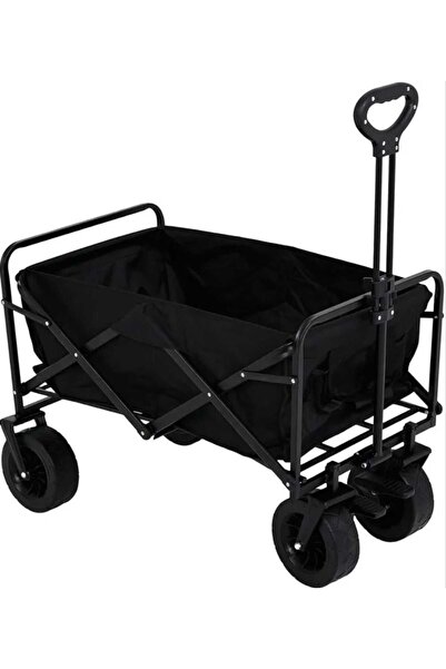 MacSports عربة ترولي قابلة للطي من ووداند جاس أوتدورز، 150 لتر، لون أسود