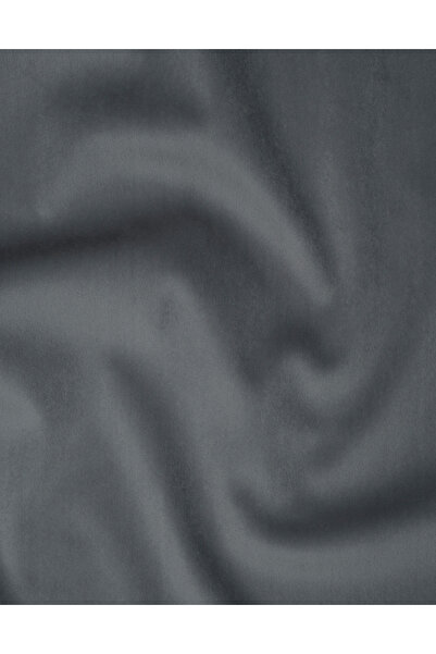 benimol Antrasit Renk Yönsüz Mat Kadife Döşemelik Kumaş