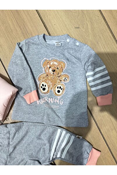 Tk Tela Kit Baby Girl Set of Three in Powder Color for 6/9/12/18 Month Range