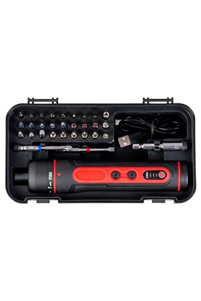 Strend Pro Set de biți, cu șurubelniță electrică, 3,6 V, 27 buc., 25 mm,