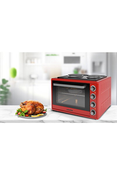 NobeLTek Electric oven NobeLTek, 60L, 2000W, electric hobs 1500w + 1000w, grill, timer, thermostat, glass
