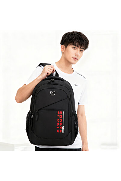 Generic Large-capacity travel backpack, men's and women's style, casual laptop bag