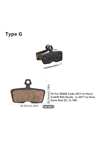 Sedona Placute frana bicicleta, Tip-G cu siguranta