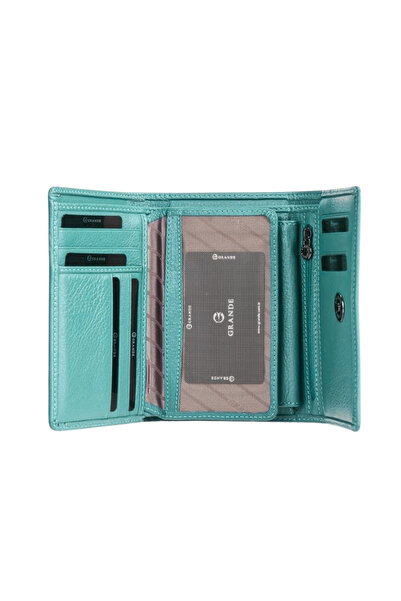 MFT Leather Design Genuine Leather Wallet – Grande 2628 Green