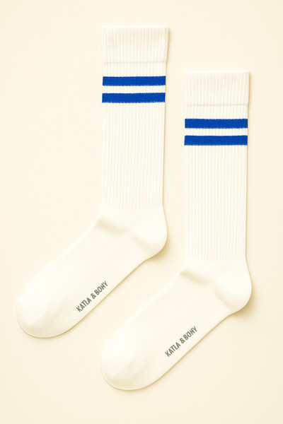 Katia&Bony Unisex Stripe Patterned Ribbed Socks