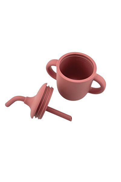 NO BRAND Silicone cup with flexible straw for babies - BPA free