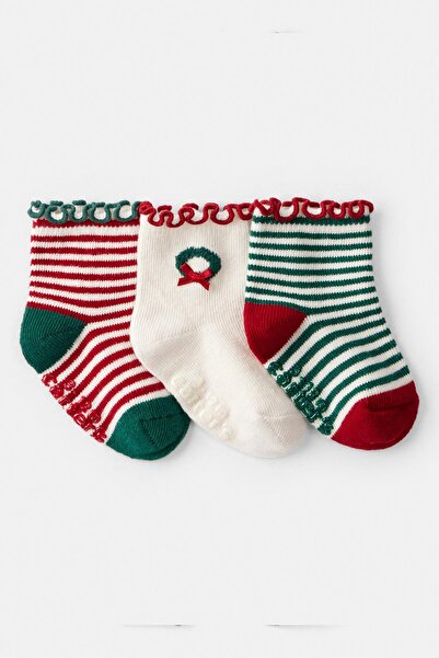 Carter's Baby Girl Patterned 3-Piece Socks