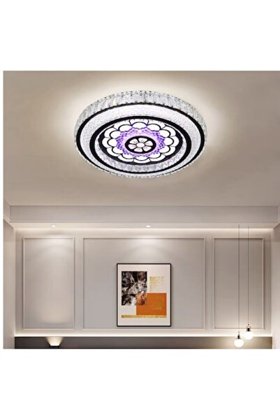 trandafi led Round K9 Crystal LED Chandelier with Remote (GM1109/500RGB)