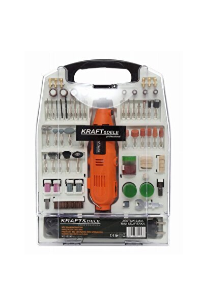 Kraft Mini polizor 270 W, biax 235 piese, 32500 rpm,