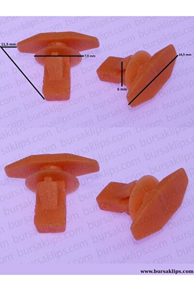 bursaklips 3083- مشبك غبار ياباني عالمي للأبواب 82132-22100 (10 قطع)