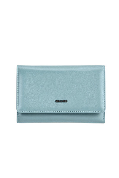MFT Leather Design Genuine Leather Wallet – Grande 2628 Ice Blue