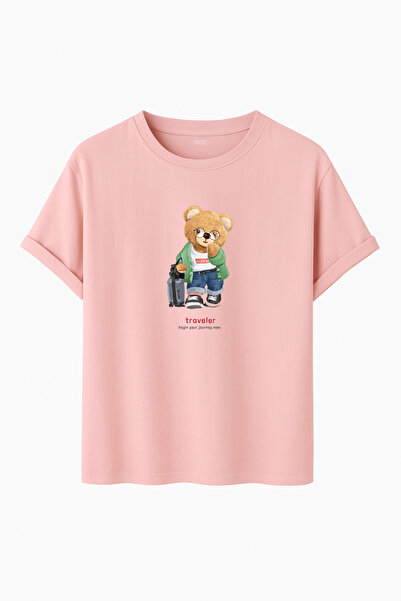 DK DAKSEL Tricou unisex cu ochelari de vedere „Traveler” cu imprimeu supradim...