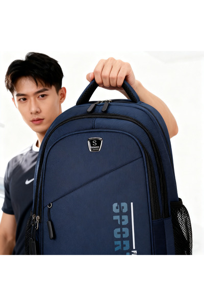 Generic Large-capacity travel backpack, men's and women's style, casual laptop bag