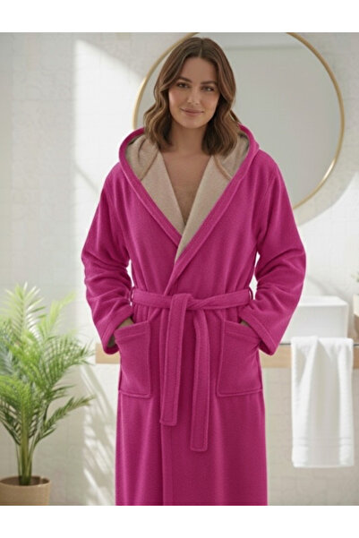 delfin Şapkalı Pamuklu Bornoz | Ultra Yumuşak & Emici | Ev, Spa, Otel Konforu