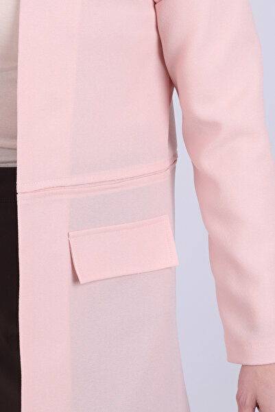 armonika Women's Powder Waist Stitched Long Jacket Arm-26K001017