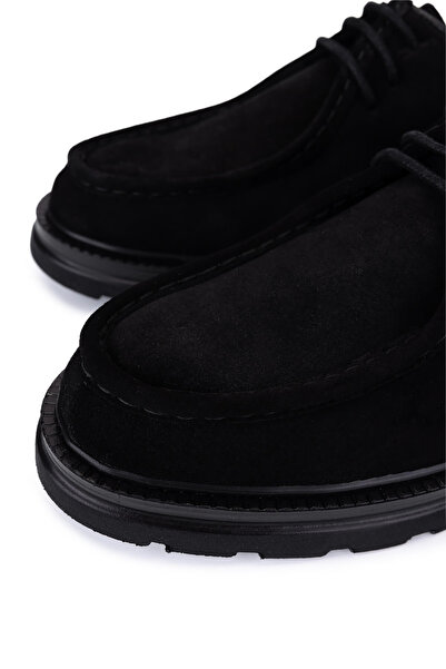Tamer Tanca Men's Black Suede Casual Shoes