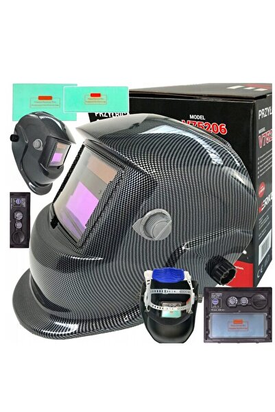 VERKE Masca pentru sudura automata, cu LCD, camp vizual 92.5 x 42.5 mm,