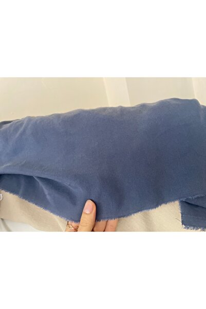Butik indigo mavi ince kot kumaş