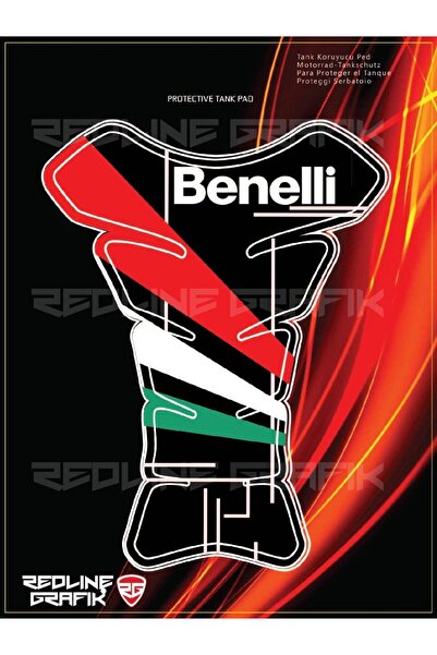 Redline Grafik Benelli Siyah Tank Pad