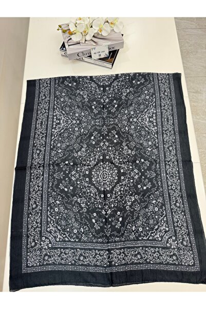 ACAR İPEK Etnik Desen Bambu Kraş Şal