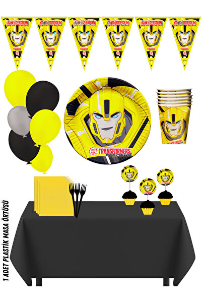 HAPPYLOOPPARTY Transformers Bumblebee set dekoracija za rođendansku proslavu ...