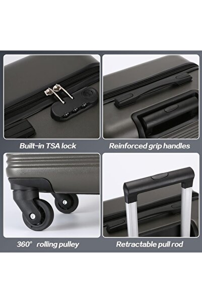 Kingon Luggage Sets(20/24/28In),Carry-on Luggage,ABS Hard Shell Travel Luggage Suitcase with Spinner Wheels