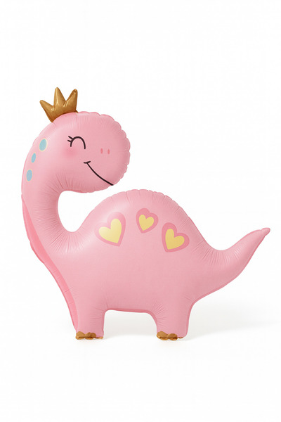 Behind party store بالون ديناصور وردي من الفويل 96×67 سم – بالون ديناصور ينفخ...