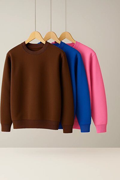 COMBİNE MİCHAİL Men's Casual Trend Oversized Loose 3-Piece Sweater