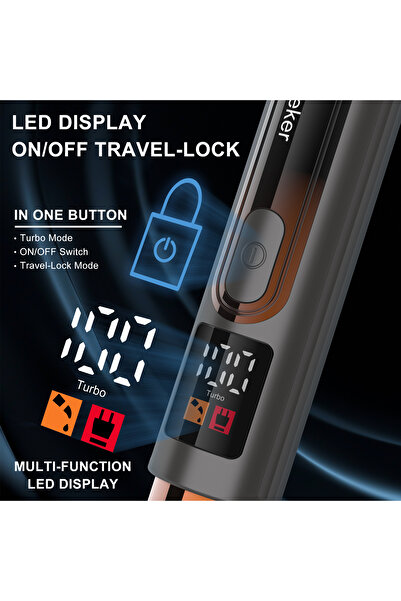 Hatteker 4 in 1 Men Personal Groomer Long Detachable Handle Grooming Kit Body Hair Trimmer and Shaver for Men