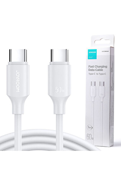 Joyroom Cablu Date si Incarcare (S-CC060A9), USB-C, PD60W, QC3.0, 1m, White