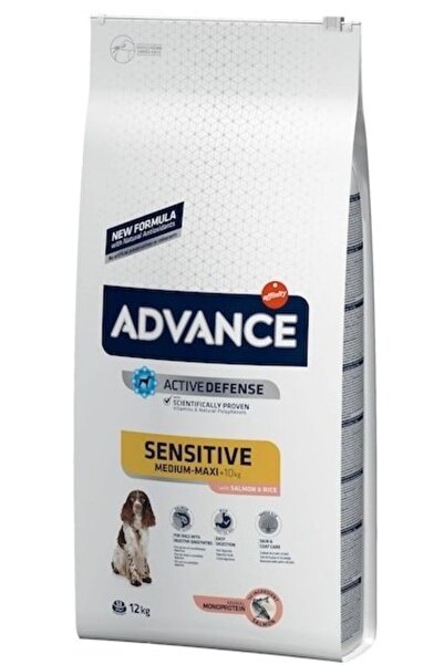 Advance Sensitive Dry Dog Food - Salmon & Rice, 12 Kg