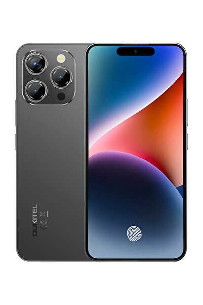 oukitel P1 Black, 4G, 6.7-inch AMOLED 120HZ, 256GB, 5150mAh, NFC, Android 15, 8.2mm Ultra-thin Smartphone