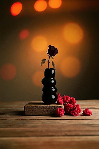 TESORİTTESSİLLİ Modern Black Decorative Object – Ceramic Vase Figurine | Salo...