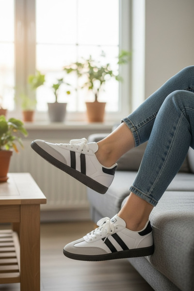 Y&D Shoes أحذية رياضية للجنسين من طراز سامبا – حذاء رياضي كاجوال ريترو