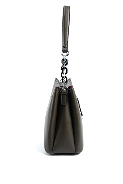 Silver Polo Silver & Polo Khaki Sp974 Women's Shoulder Bag