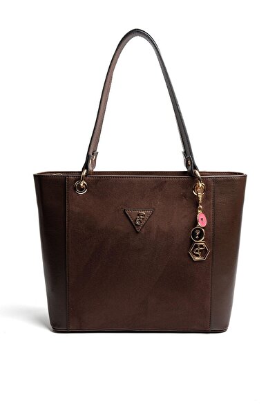 Silver Polo Γυναικεία τσάντα ώμου SP1176 Suede Brown