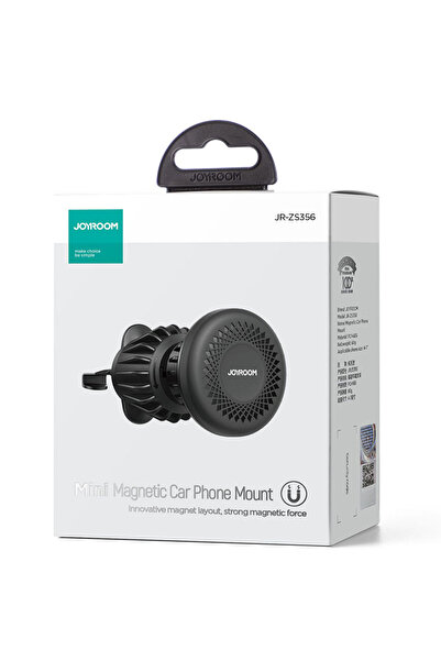 Joyroom Suport Auto (JR-ZS356), Magnetic, montaj Ventilatie, MultiAngle, Compact, Pull Hook, Black