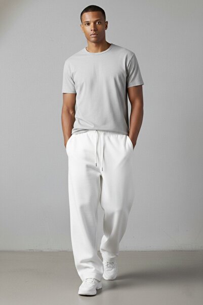 Wkm Denim Ανδρική φόρμα με φαρδιά εφαρμογή με oversized κλωστές, φαρδιά φόρμα...