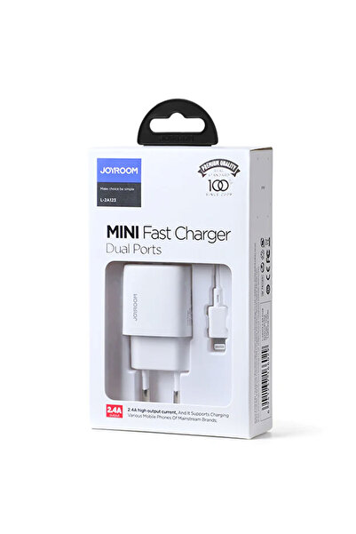 TelcoMag Joyroom (L-2A123) - Încărcător de rețea + cablu Lightning, 12W, 2.4A...